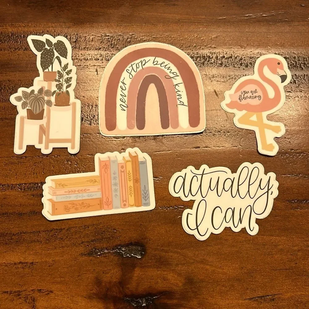 Stickers for water bottle or cover agenda 12 stickers as a bundle